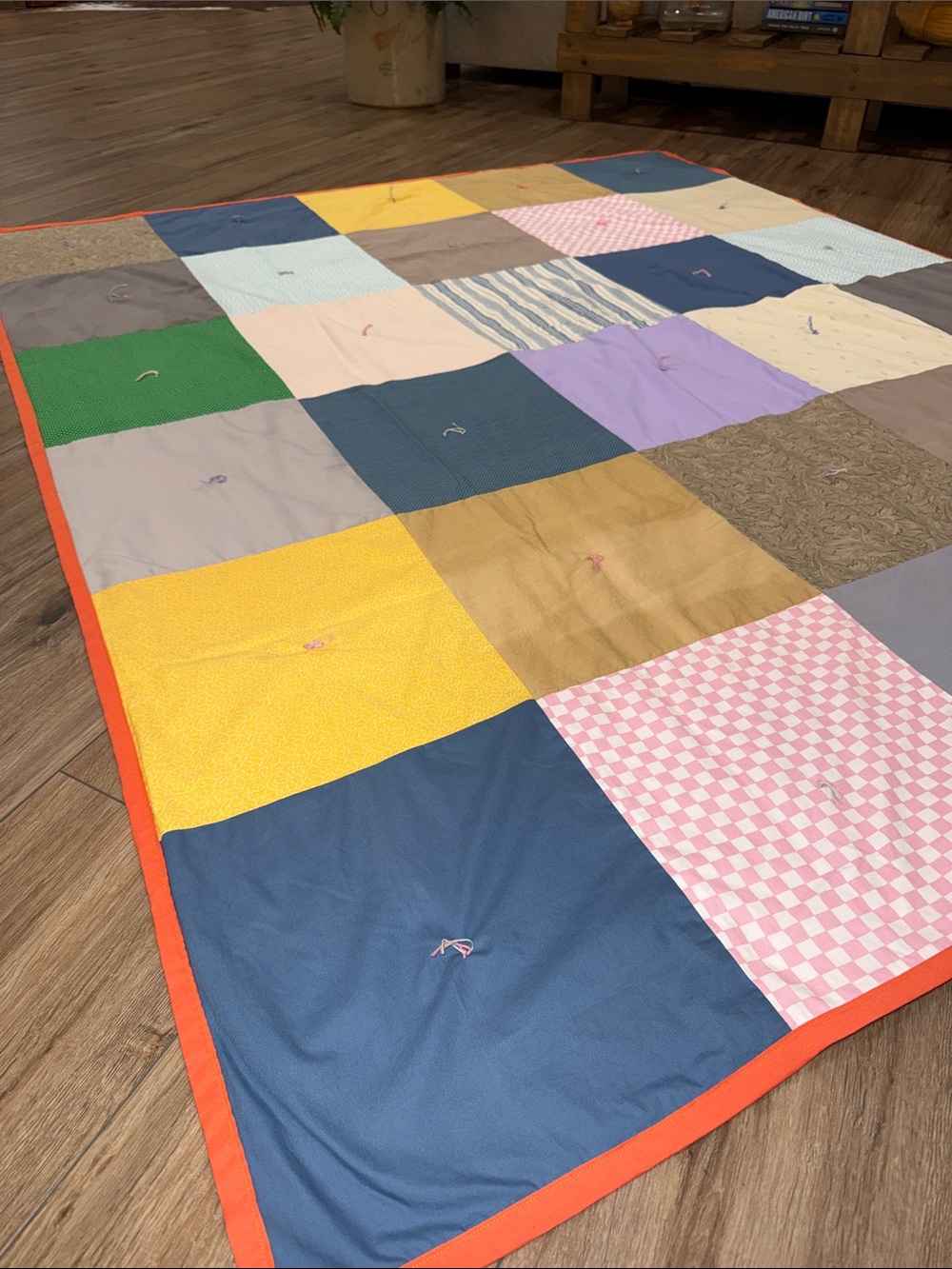 Patchwork Cotton Quilt - Multicolor